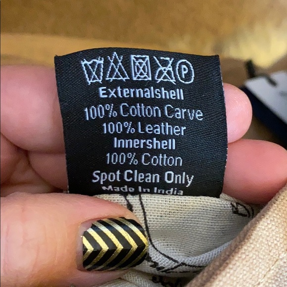 Bhrayna tote with real leather - Picture 4 of 4